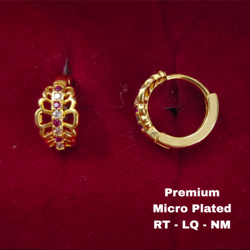 One  gram  gold  Earrings | one  gram gold  jewellery  Hoop  Earrings