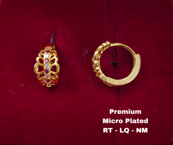 One  gram  gold  Earrings | one  gram gold  jewellery  Hoop  Earrings