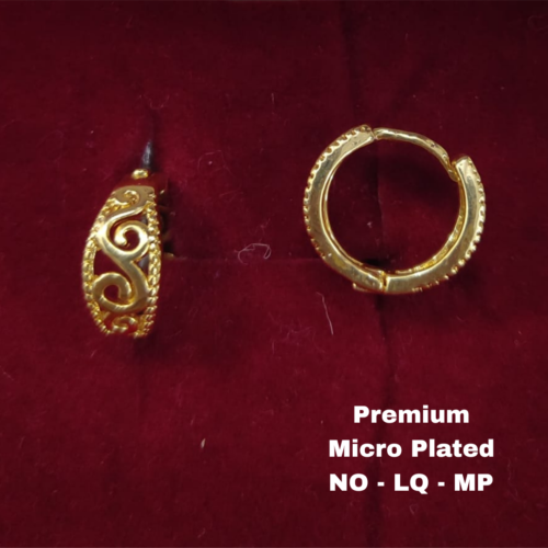 One  gram  gold  Earrings | one  gram gold  jewellery  Hoop  Earrings
