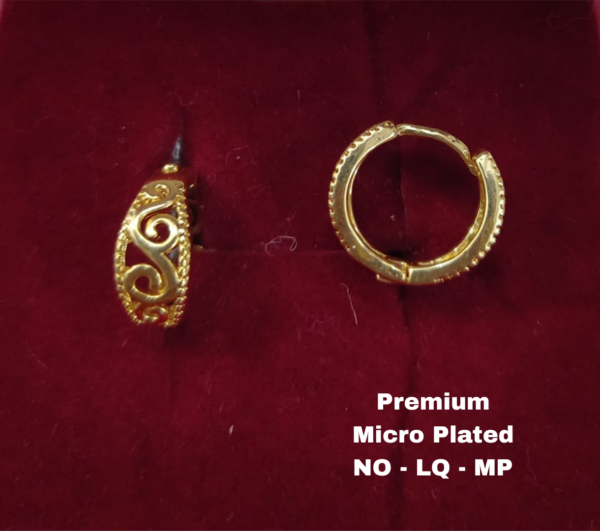One  gram  gold  Earrings | one  gram gold  jewellery  Hoop  Earrings