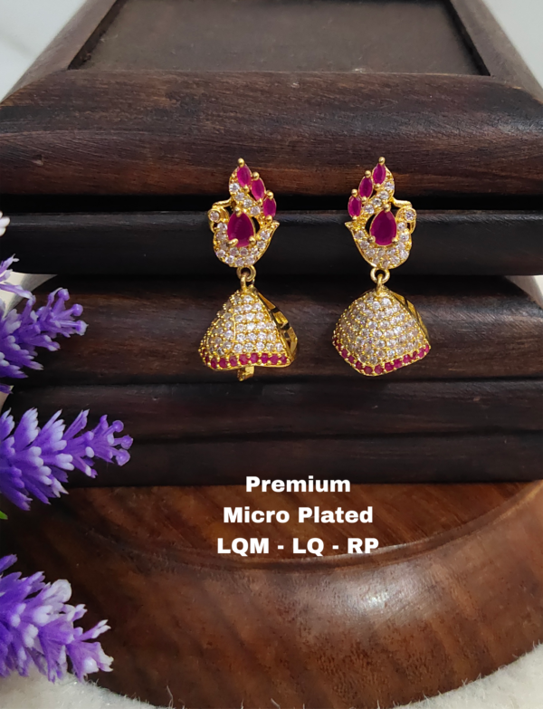 Picsart_25-12-02_12-14-34-624 One gram gold Jewellery - One gram gold Earrings - Jhumka earrings.
