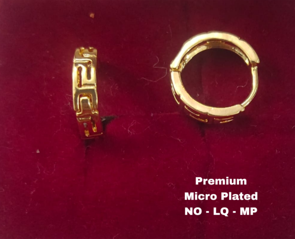 One  gram  gold  Earrings | one  gram gold  jewellery  Hoop  Earrings