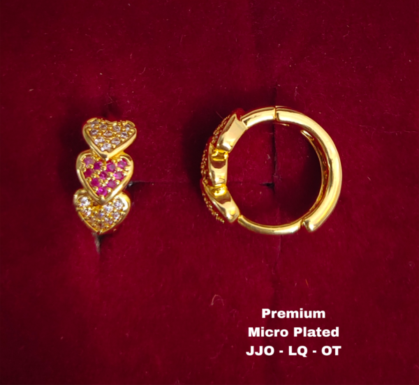 One  gram  gold  Earrings | one  gram gold  jewellery  Hoop  Earrings