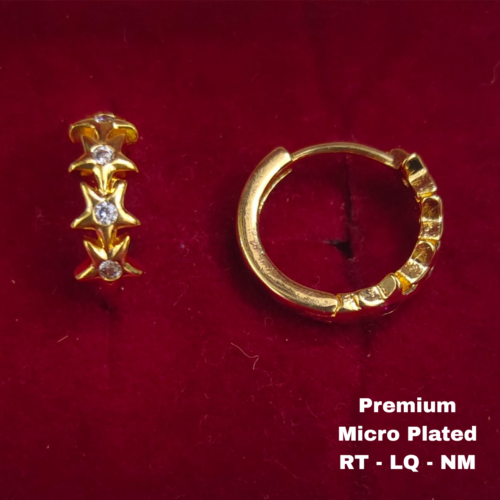 One  gram  gold  Earrings | one  gram gold  jewellery  Hoop  Earrings