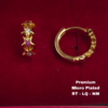 One  gram  gold  Earrings | one  gram gold  jewellery  Hoop  Earrings