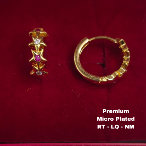 One  gram  gold  Earrings | one  gram gold  jewellery  Hoop  Earrings