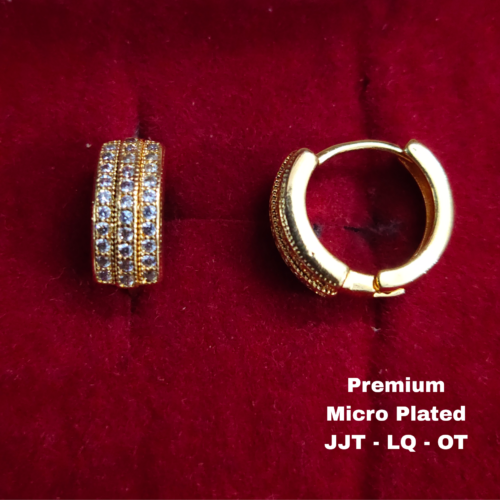 One  gram  gold  Earrings | one  gram gold  jewellery  Hoop  Earrings