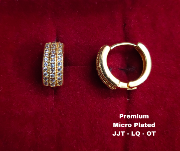 One  gram  gold  Earrings | one  gram gold  jewellery  Hoop  Earrings