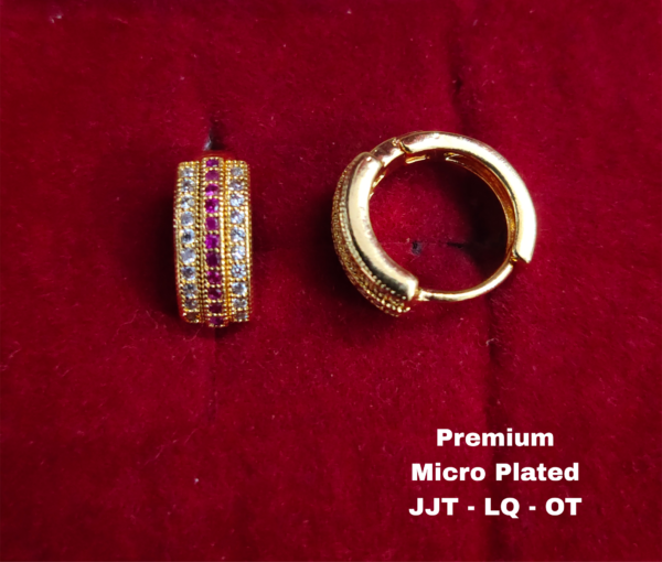 One  gram  gold  Earrings | one  gram gold  jewellery  Hoop  Earrings