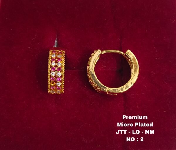 One  gram  gold  Earrings | one  gram gold  jewellery  Hoop  Earrings