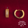 One  gram  gold  Earrings | one  gram gold  jewellery  Hoop  Earrings