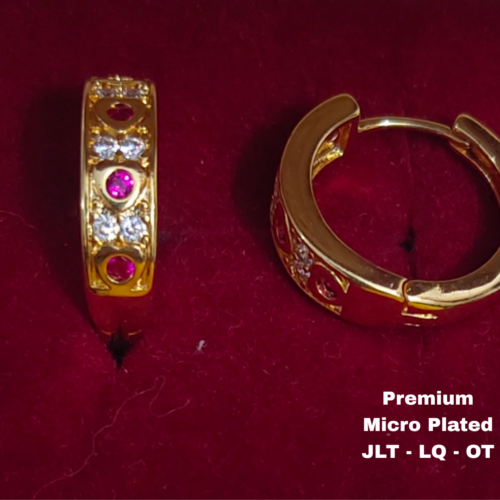 One  gram  gold  Earrings | one  gram gold  jewellery  Hoop  Earrings