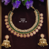 One gram gold Necklace  | One gram gold Bridal Jewellery | Lush Queens |