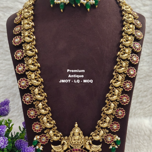 One gram gold Long Haram | Bridal Jewellery | South Indian Bridal Jewellery