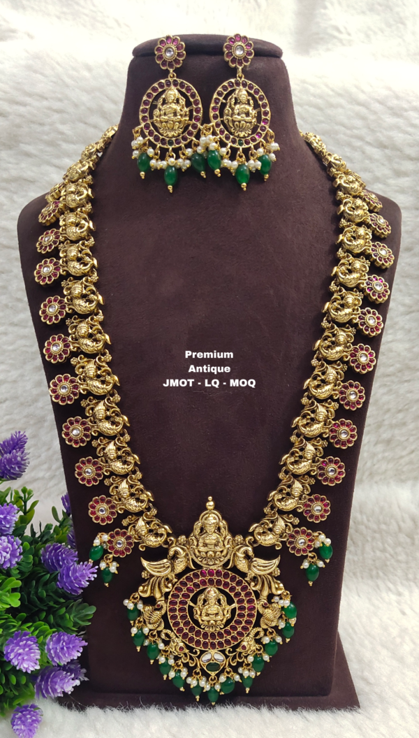 One gram gold Long Haram | Bridal Jewellery | South Indian Bridal Jewellery