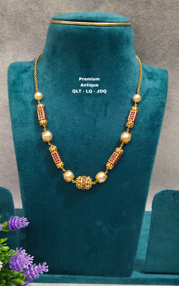 One gram gold  antique beads chains
