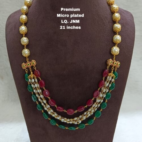 One gram gold Jewellery | One gram gold Pearls Chains | One gram gold Mutyala Chains