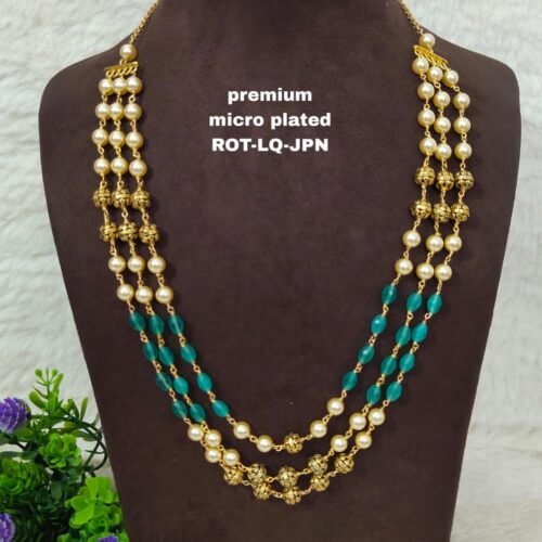 One gram gold Jewellery | One gram gold Pearls Chains | One gram gold Mutyala Chains