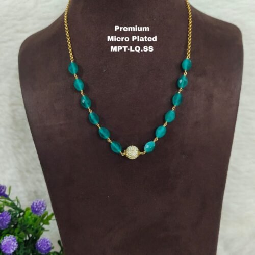 One gram gold Jewellery | One gram gold Pearls Chains | One gram gold Mutyala Chains