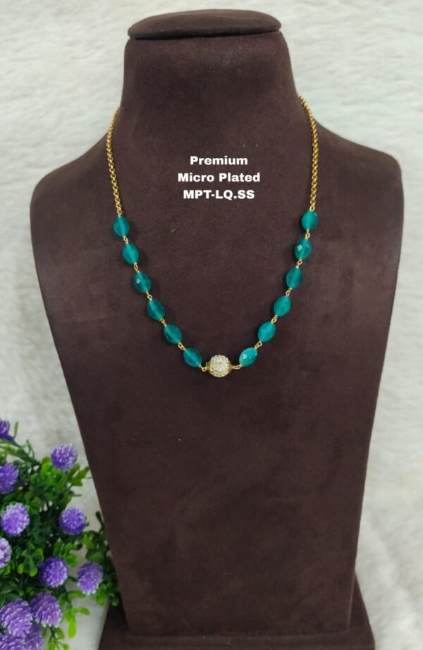 One gram gold Jewellery | One gram gold Pearls Chains | One gram gold Mutyala Chains