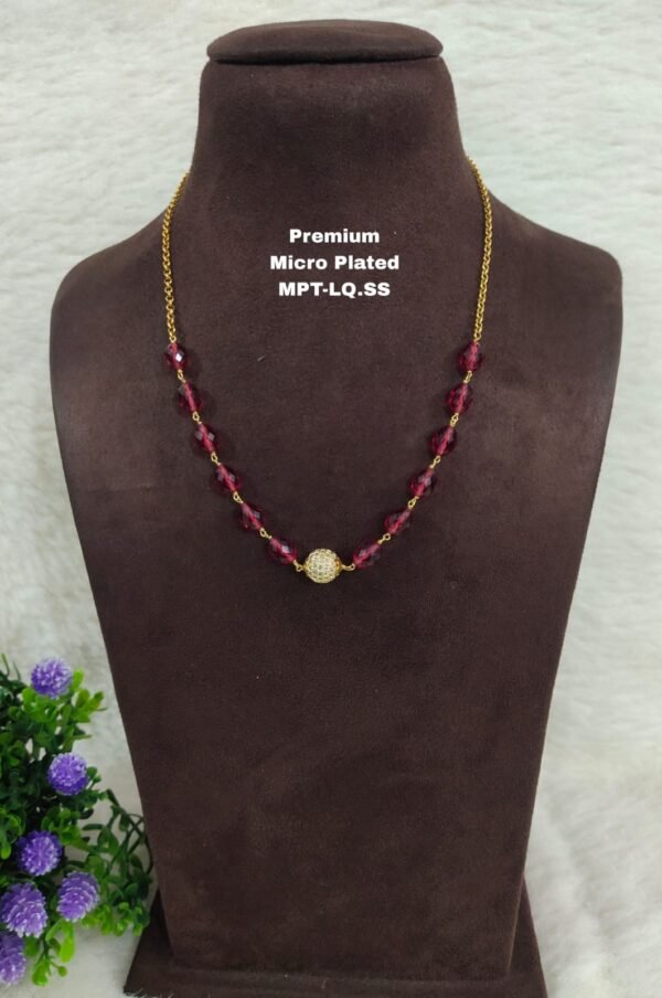 One gram gold Jewellery | One gram gold Pearls Chains | One gram gold Mutyala Chains