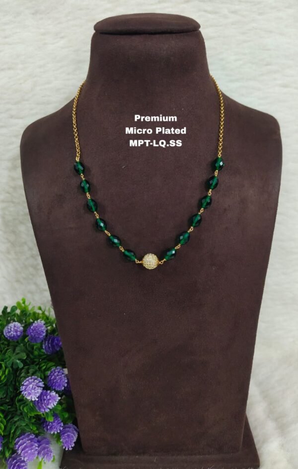 One gram gold Jewellery | One gram gold Pearls Chains | One gram gold Mutyala Chains