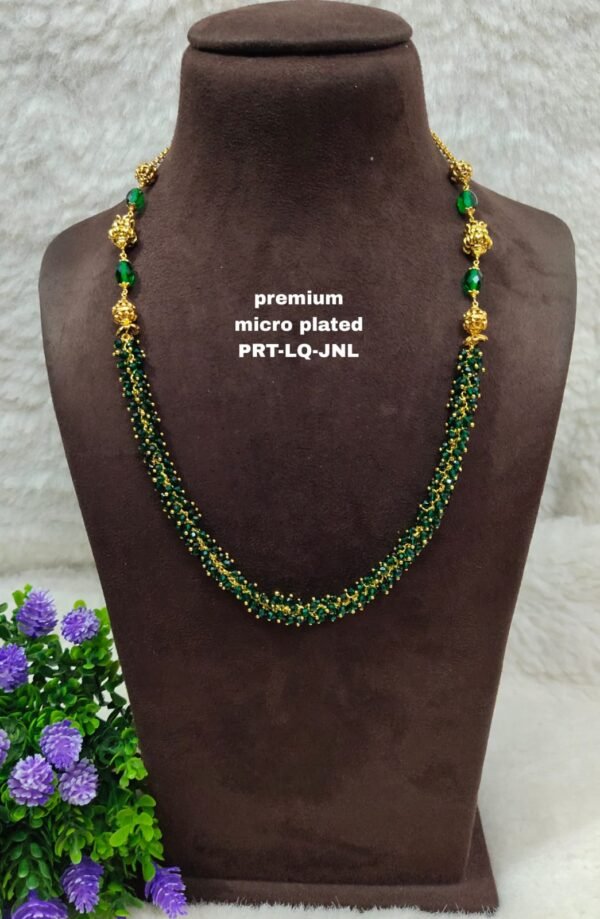 One gram gold Jewellery | One gram gold Pearls Chains | One gram gold Mutyala Chains