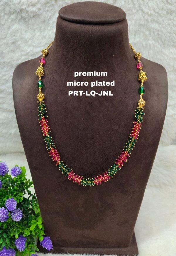 One gram gold Jewellery | One gram gold Pearls Chains | One gram gold Mutyala Chains