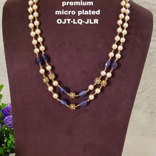 One gram gold Jewellery | One gram gold Pearls Chains | One gram gold Mutyala Chains