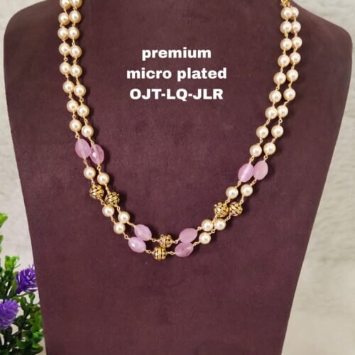 One gram gold Jewellery | One gram gold Pearls Chains | One gram gold Mutyala Chains