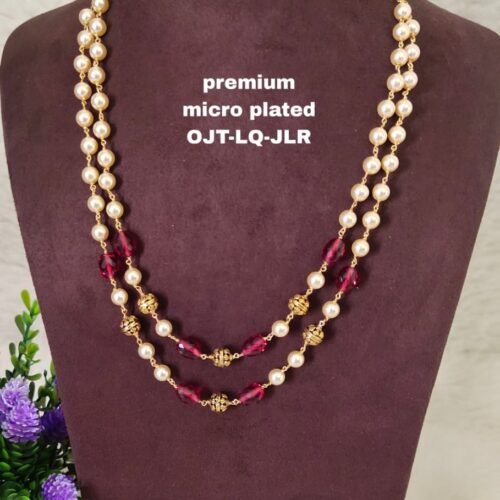 One gram gold Jewellery | One gram gold Pearls Chains | One gram gold Mutyala Chains