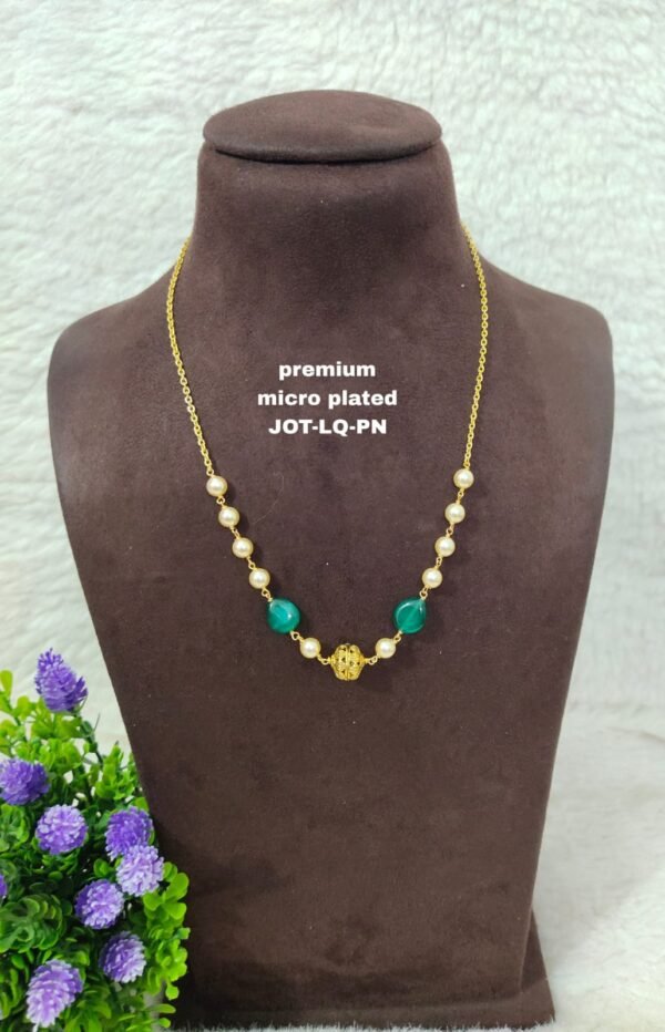 One gram gold Jewellery | One gram gold Pearls Chains | One gram gold Mutyala Chains
