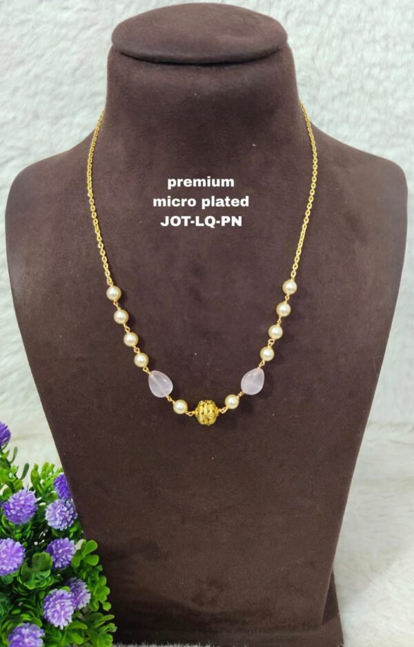 One gram gold Jewellery | One gram gold Pearls Chains | One gram gold Mutyala Chains