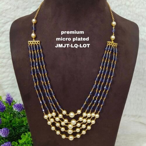 One gram gold Jewellery | One gram gold Pearls Chains | One gram gold Mutyala Chains