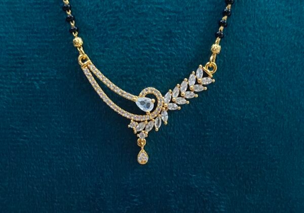 Short Black beads | One gram gold Black beads | Nallapusala Chains