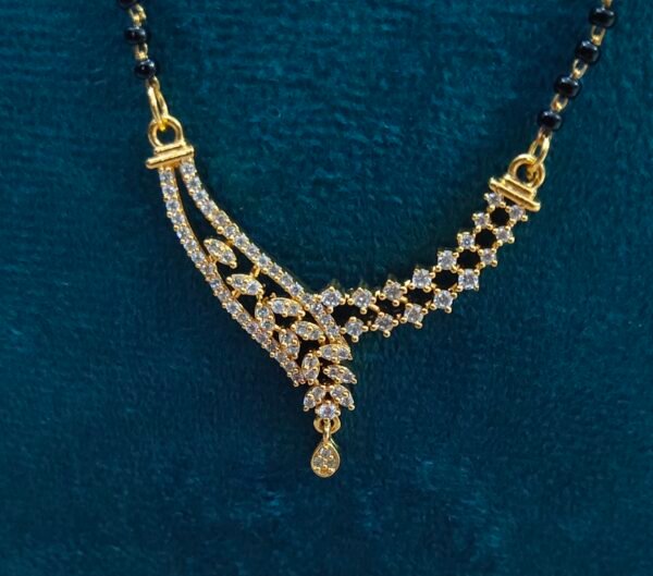 Short Black beads | One gram gold Black beads | Nallapusala Chains