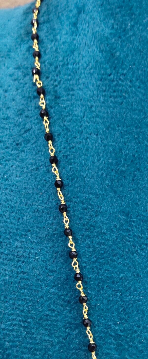 Short Black beads | One gram gold Black Beads |  Nallapusala Chains
