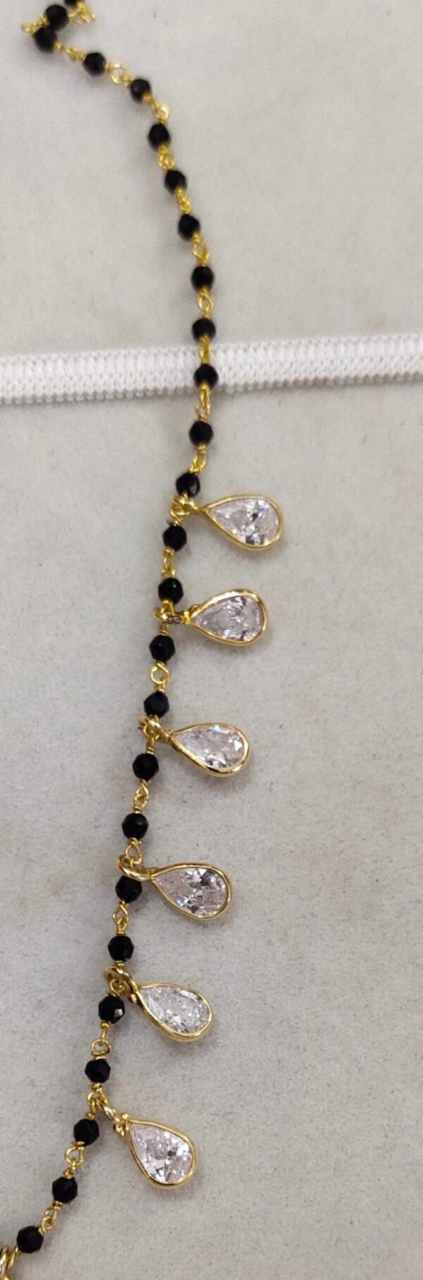 Short Black beads | One gram gold Black Beads |  Nallapusala Chains