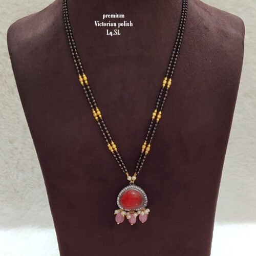 Short Black beads | One gram gold Black beads | Nallapusala Chains