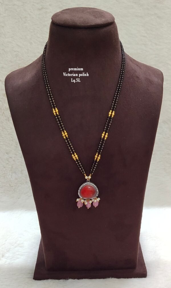 Short Black beads | One gram gold Black beads | Nallapusala Chains