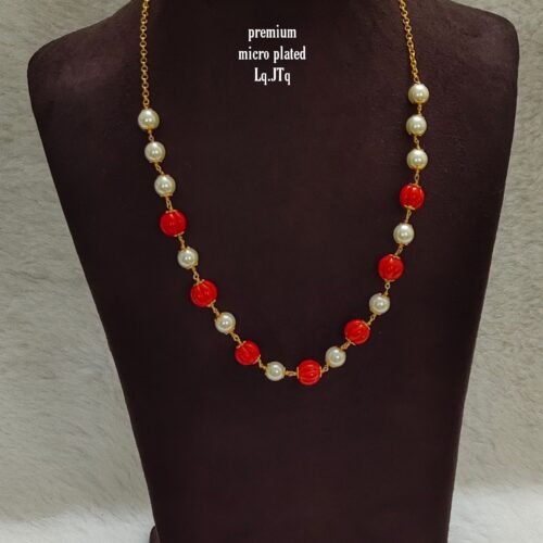 One gram gold Jewellery | One gram gold Pearls Chains | One gram gold Mutyala Chains