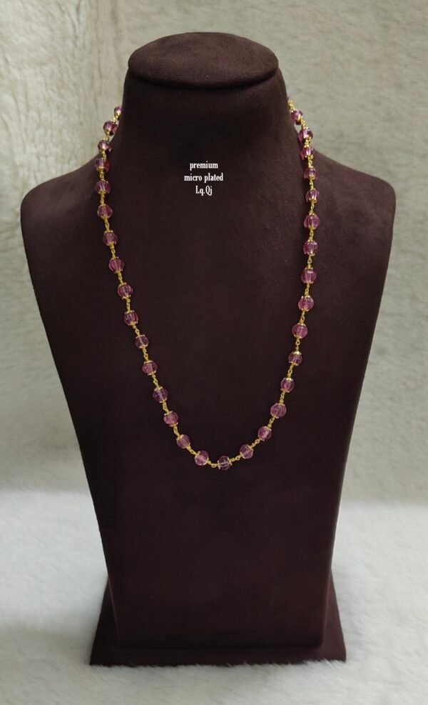 One gram gold Jewellery | One gram gold Pearls Chains | One gram gold Mutyala Chains