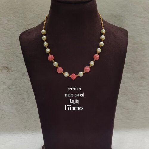 One gram gold Jewellery | One gram gold Pearls Chains | One gram gold Mutyala Chains