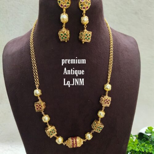 •	One gram gold Antique Chains | One gram gold Jewellery |Antique Chains