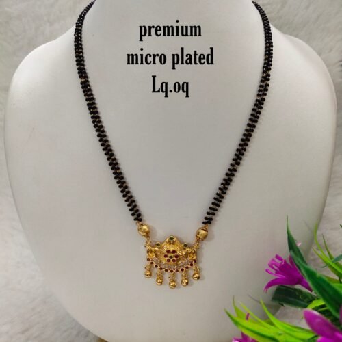 Picsart_24-02-20_15-58-32-430 Short Black beads | One gram gold Black beads | Nallapusala Chains