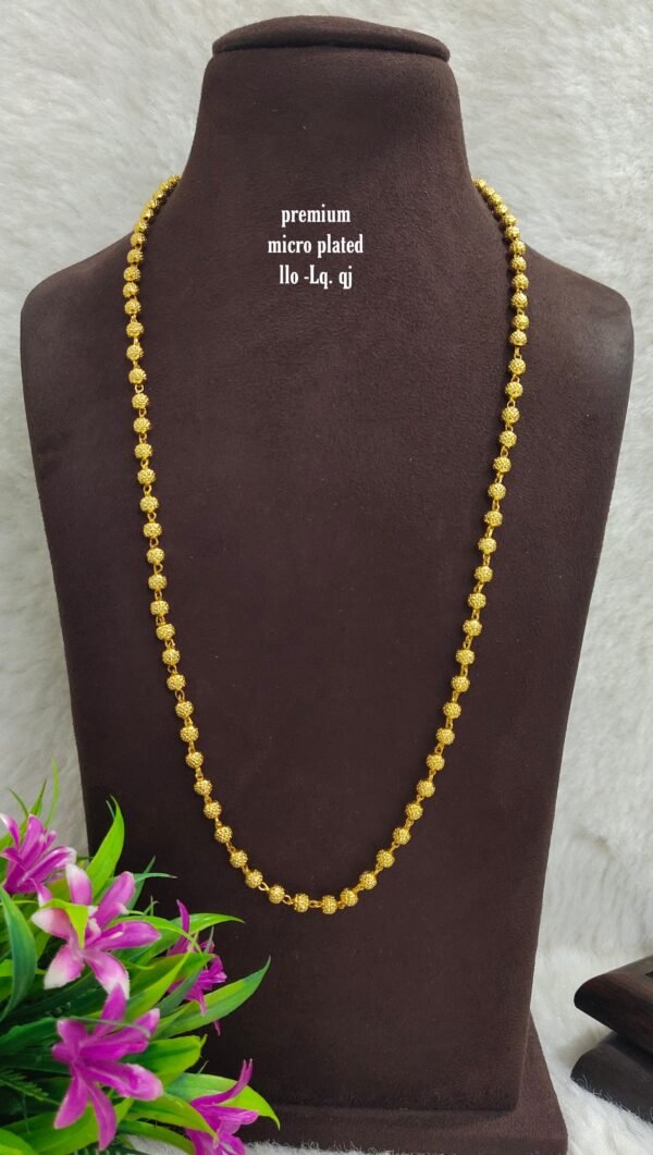 •	One gram gold Plain Chains | One gram gold Jewellery |One gram gold Chains