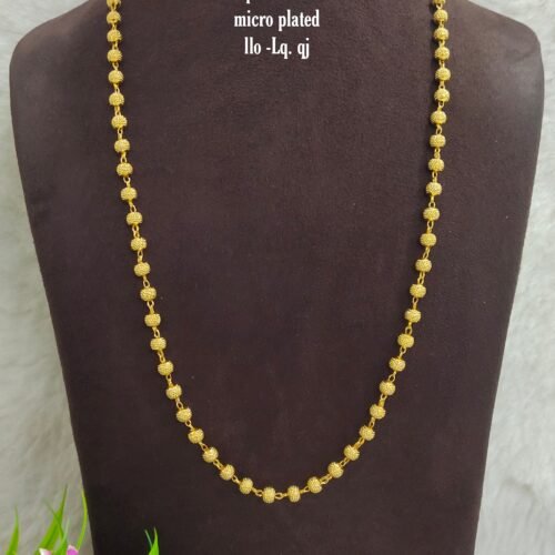 •	One gram gold Plain Chains | One gram gold Jewellery |One gram gold Chains