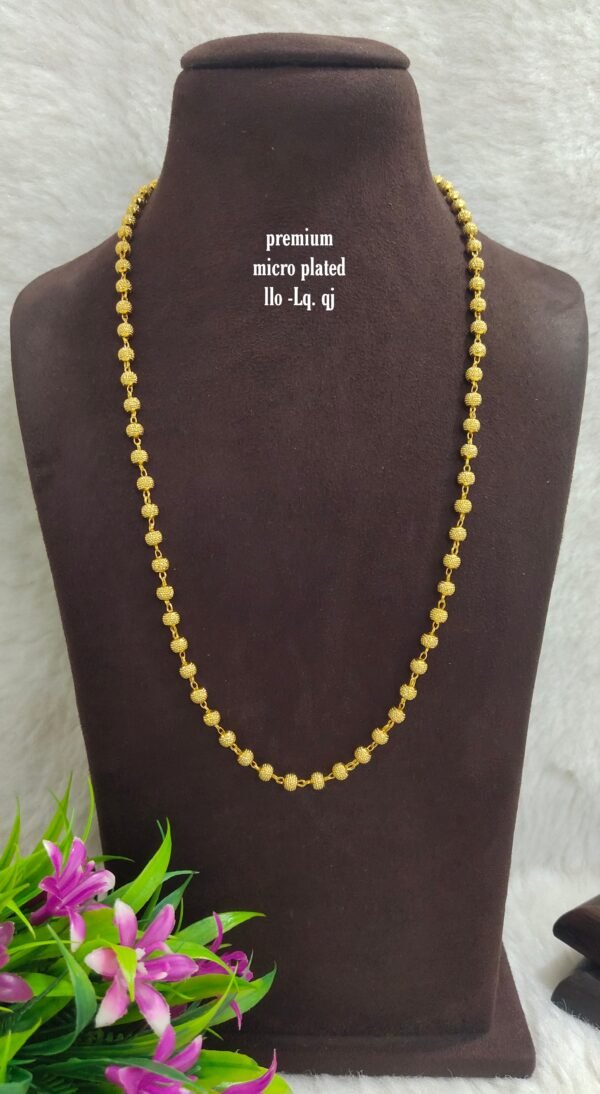 •	One gram gold Plain Chains | One gram gold Jewellery |One gram gold Chains