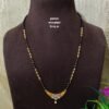 Short Black beads | One gram gold Black beads | Nallapusala Chains