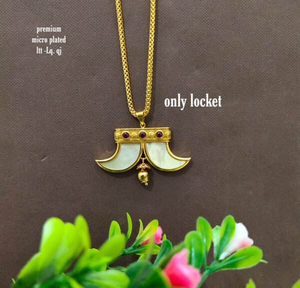 •	One gram gold Puligoru Lockets | One gram gold Lockets | Tiger nail Lockets